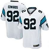 Nike Men & Women & Youth Panthers #92 Edwards White Team Color Game Jersey,baseball caps,new era cap wholesale,wholesale hats